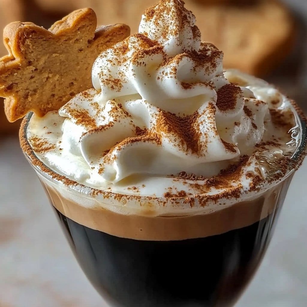 Gingerbread Cocktail with Cream