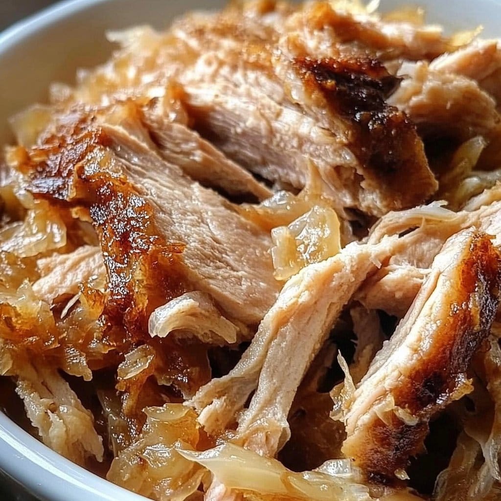 Pork and Sauerkraut Crockpot