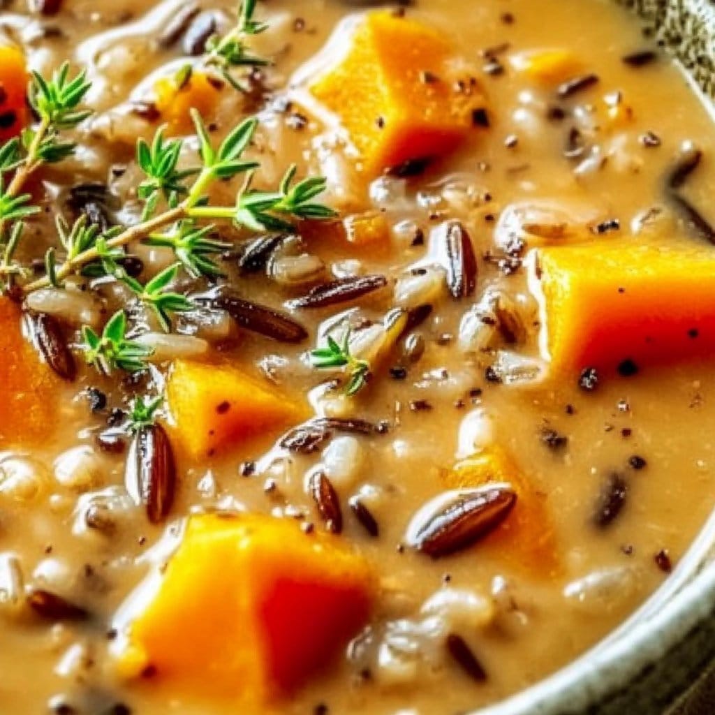 Creamy Pumpkin Wild Rice Soup
