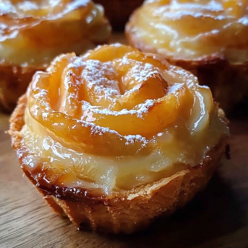 Peach Pie Cruffins
