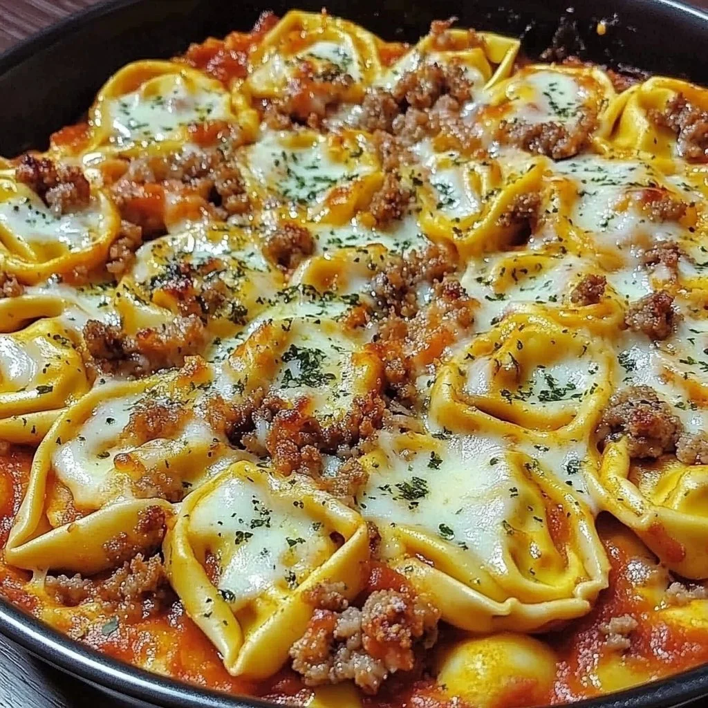 Baked Pizza Tortellini Dinner