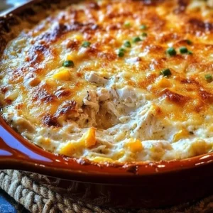 Delicious Banana Pepper Chicken Dip served with tortilla chips