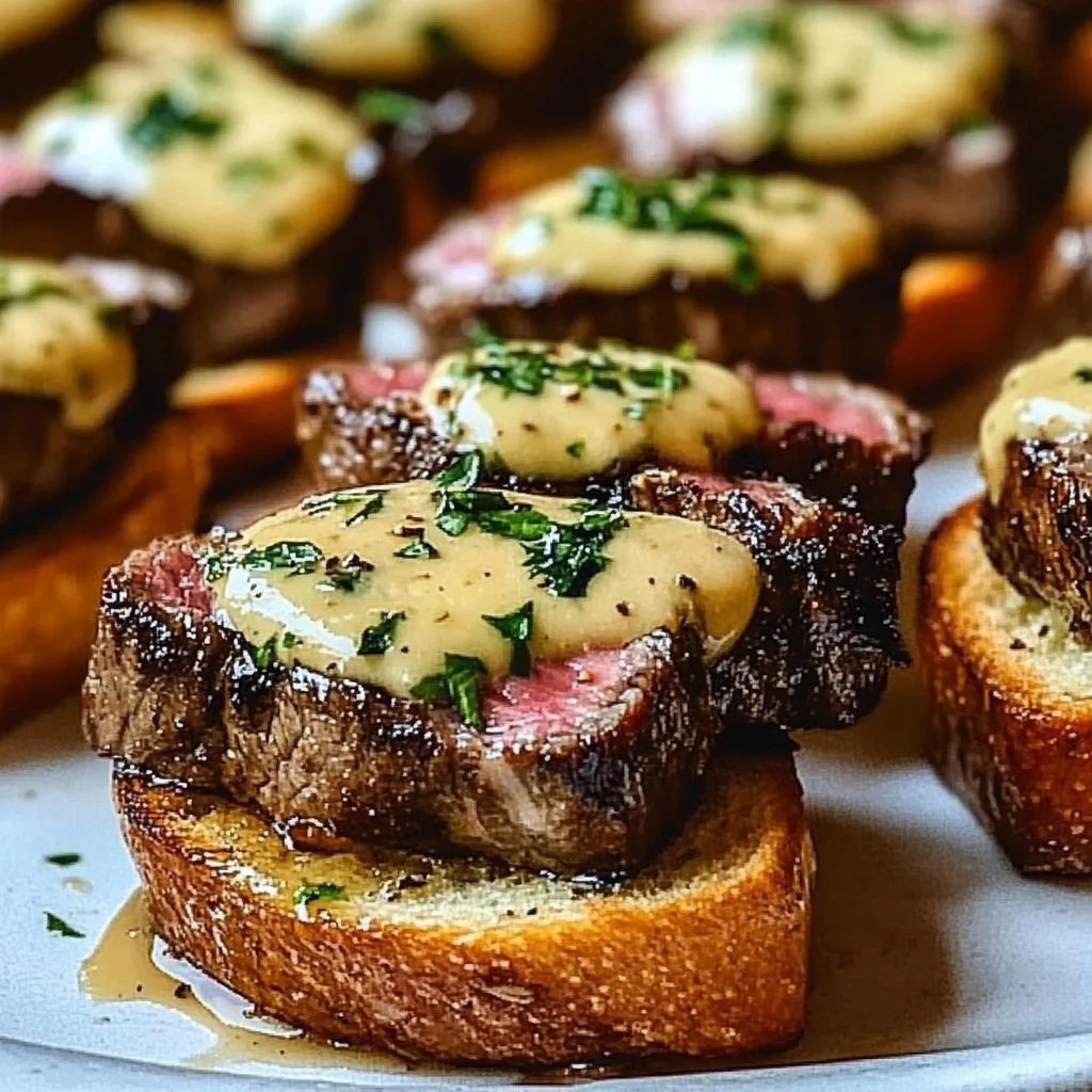 Beef Tenderloin Crostini