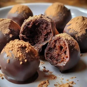 Deliciously crafted Biscoff Truffles showcasing their rich and creamy filling.
