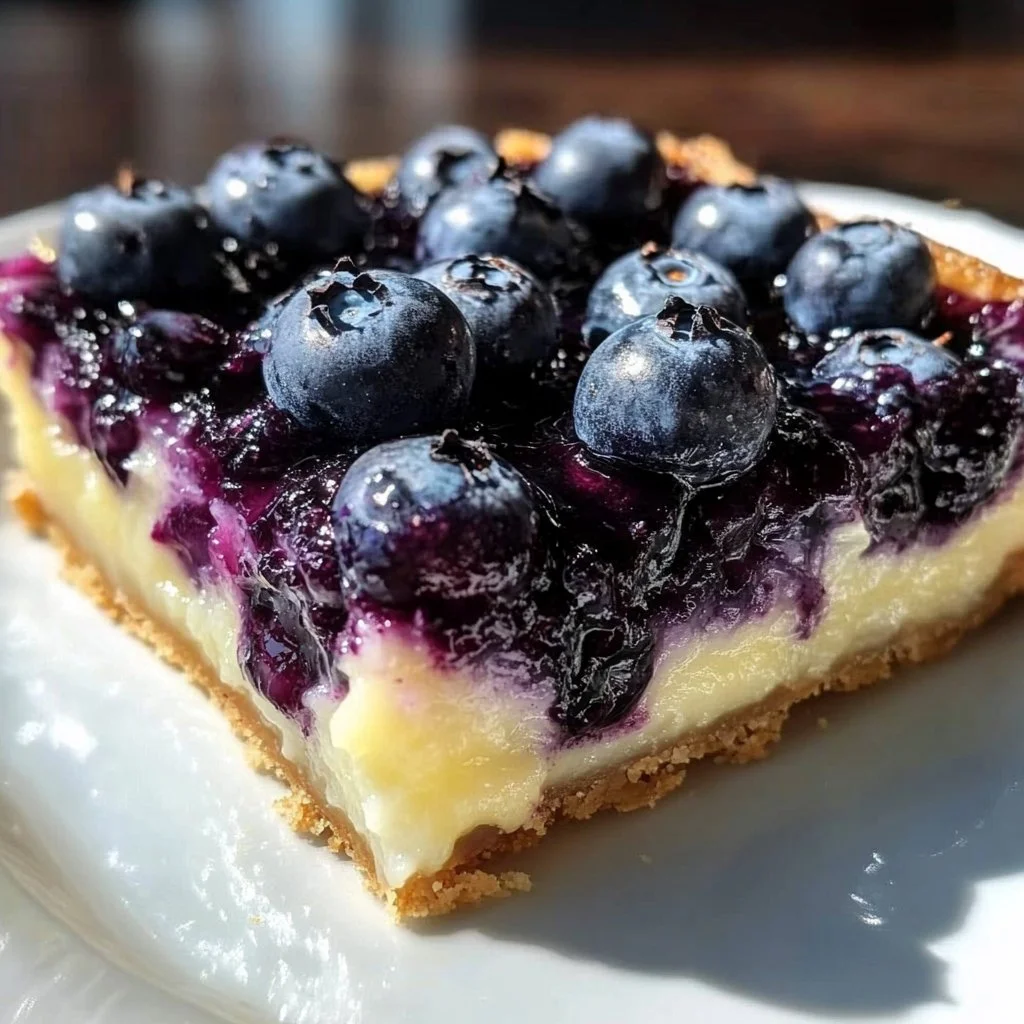 Blueberry Lemon Pie Bars: 7 Zesty Bites of Happiness