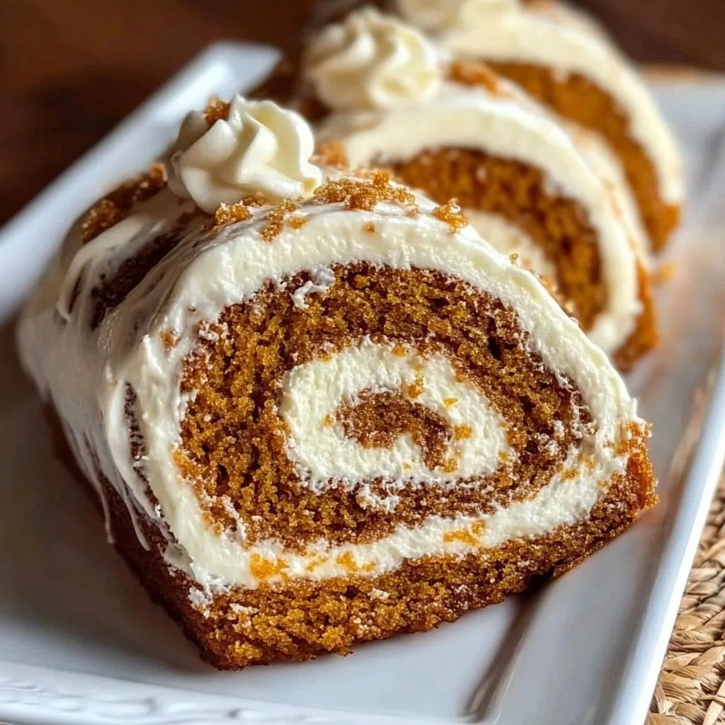 Carrot Cake Roll with Velvety Cream Cheese Frosting