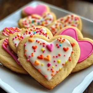 Beautifully decorated Valentine's cookies with charming designs