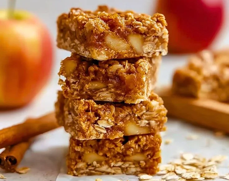 Chewy Apple Cinnamon Breakfast Bars
