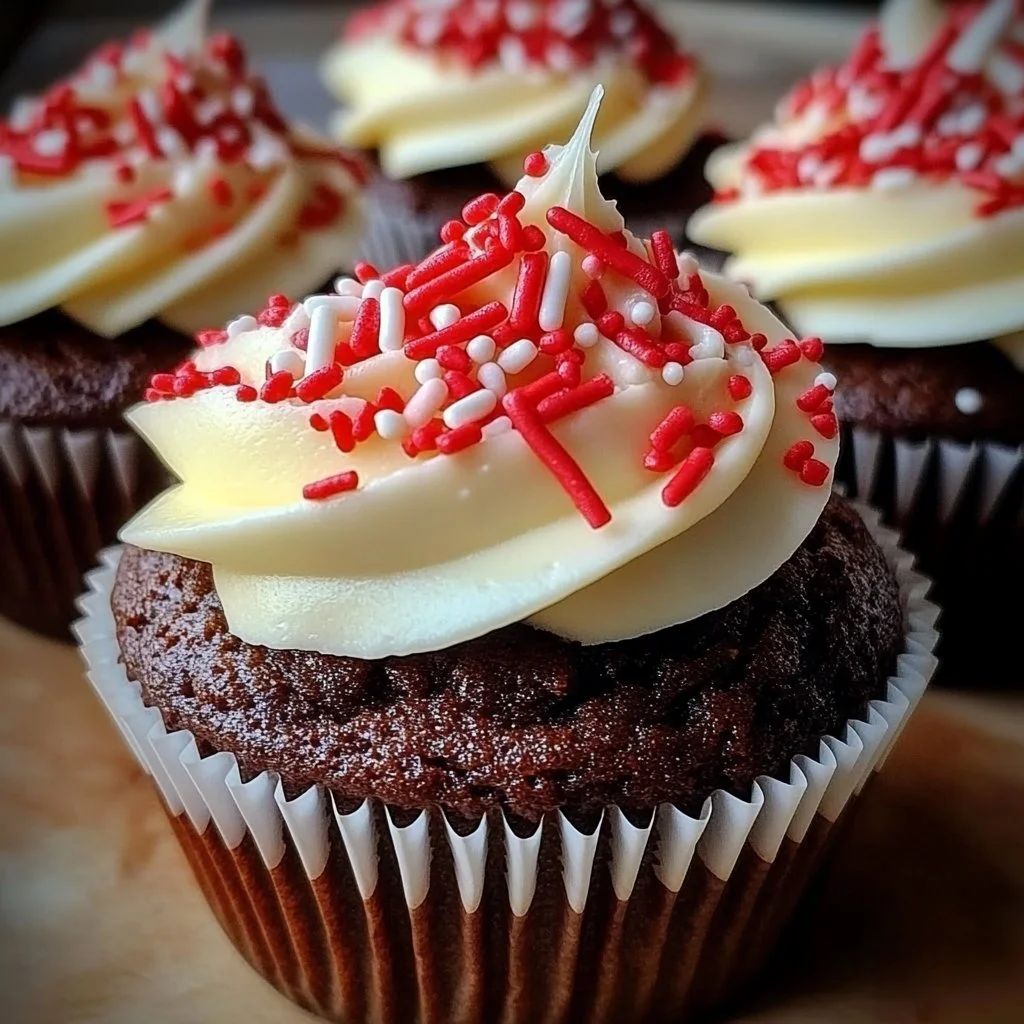 Chocolate Cupcakes with Sprinkles