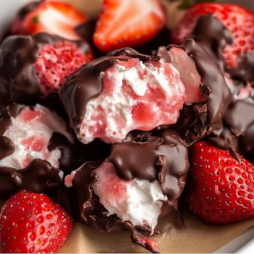 Chocolate Strawberry Yogurt Clusters (Viral Recipe!)