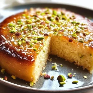 Delicious Coconut Pistachio Pudding Cake with a creamy texture and nutty topping