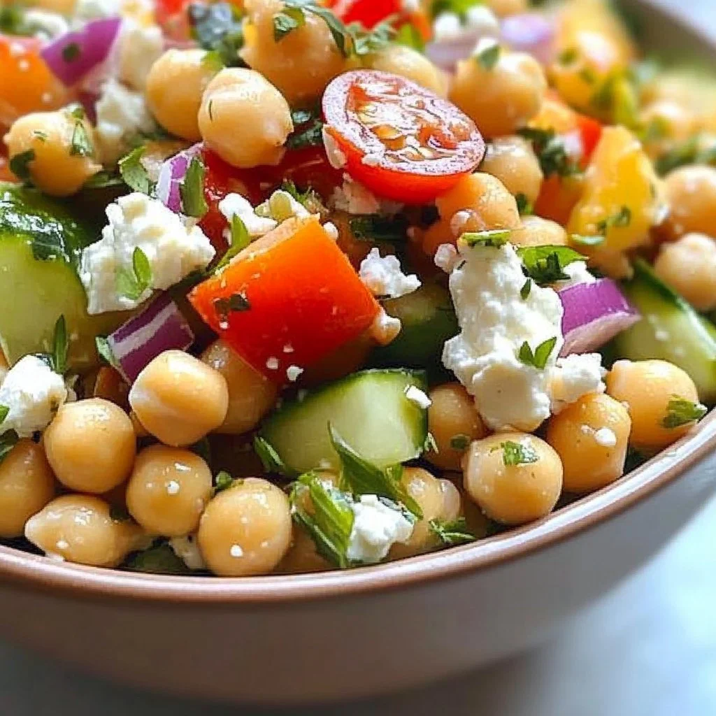 Cottage Cheese Chickpea Salad Bowl: 15-Minute Delight