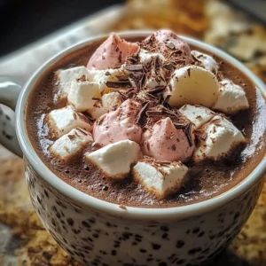 A cozy hot cocoa bar with mugs, toppings, and warm drinks for winter gatherings.