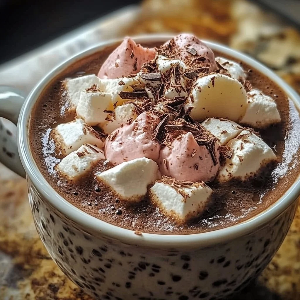 A cozy hot cocoa bar with mugs, toppings, and warm drinks for winter gatherings.