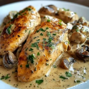 Delicious creamy chicken dish with rich flavors and a smooth texture