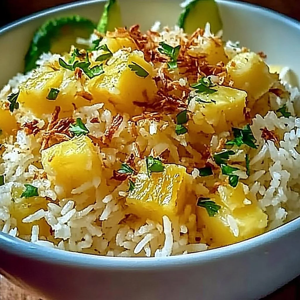 Creamy Coconut Pineapple Rice