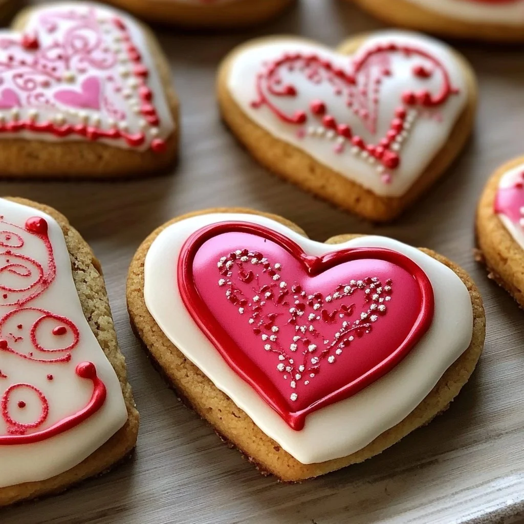 Decorated Valentine’s Day Cookies