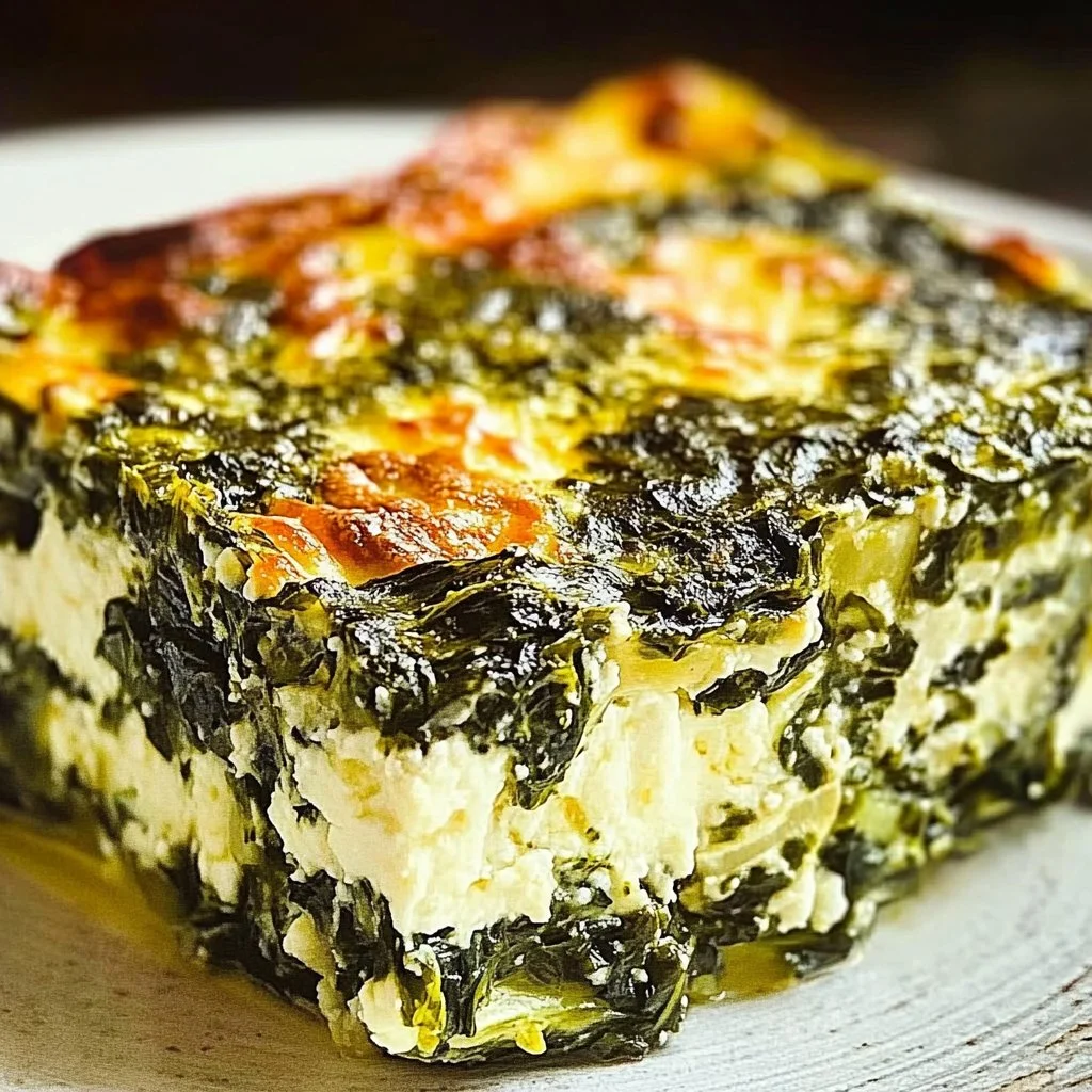 Easy Feta and Spinach Casserole