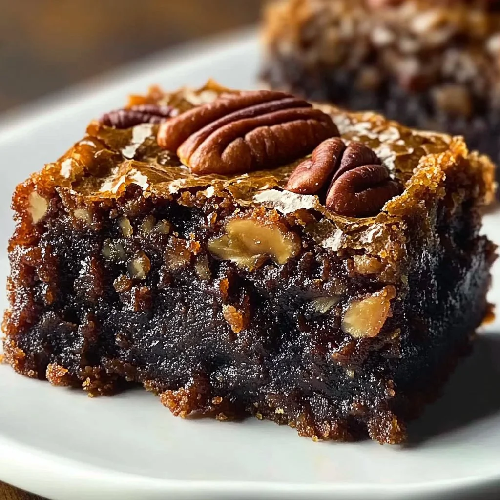 Easy Pecan Pie Brownies