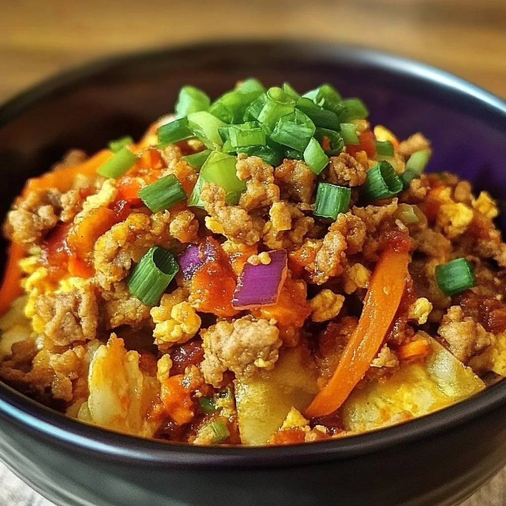 Delicious egg roll in a bowl recipe prepared in 7 easy steps