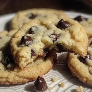 Plate of delicious forgotten cookies ready to enjoy