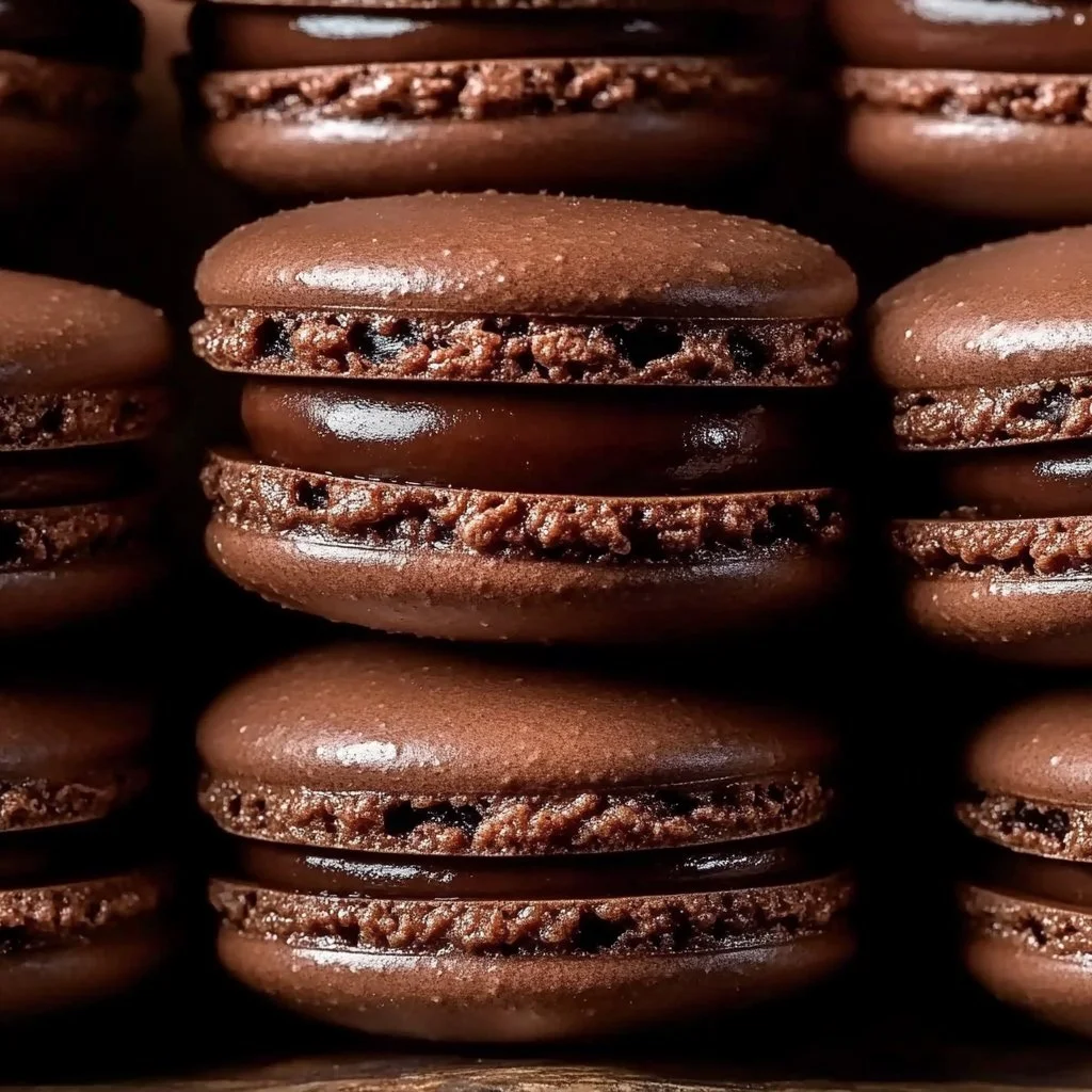 French Chocolate Macarons