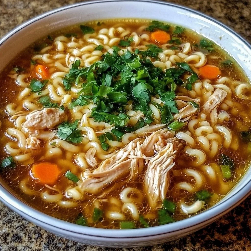 Ginger Garlic Chicken Noodle Soup
