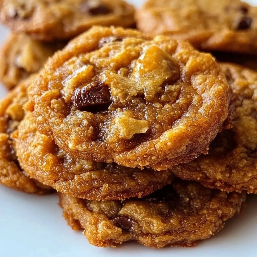 Delicious Gochujang Caramel Cookies drizzled with spicy caramel sauce.