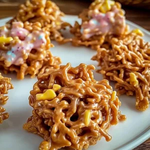 Delicious homemade haystack treats with chocolate and nuts