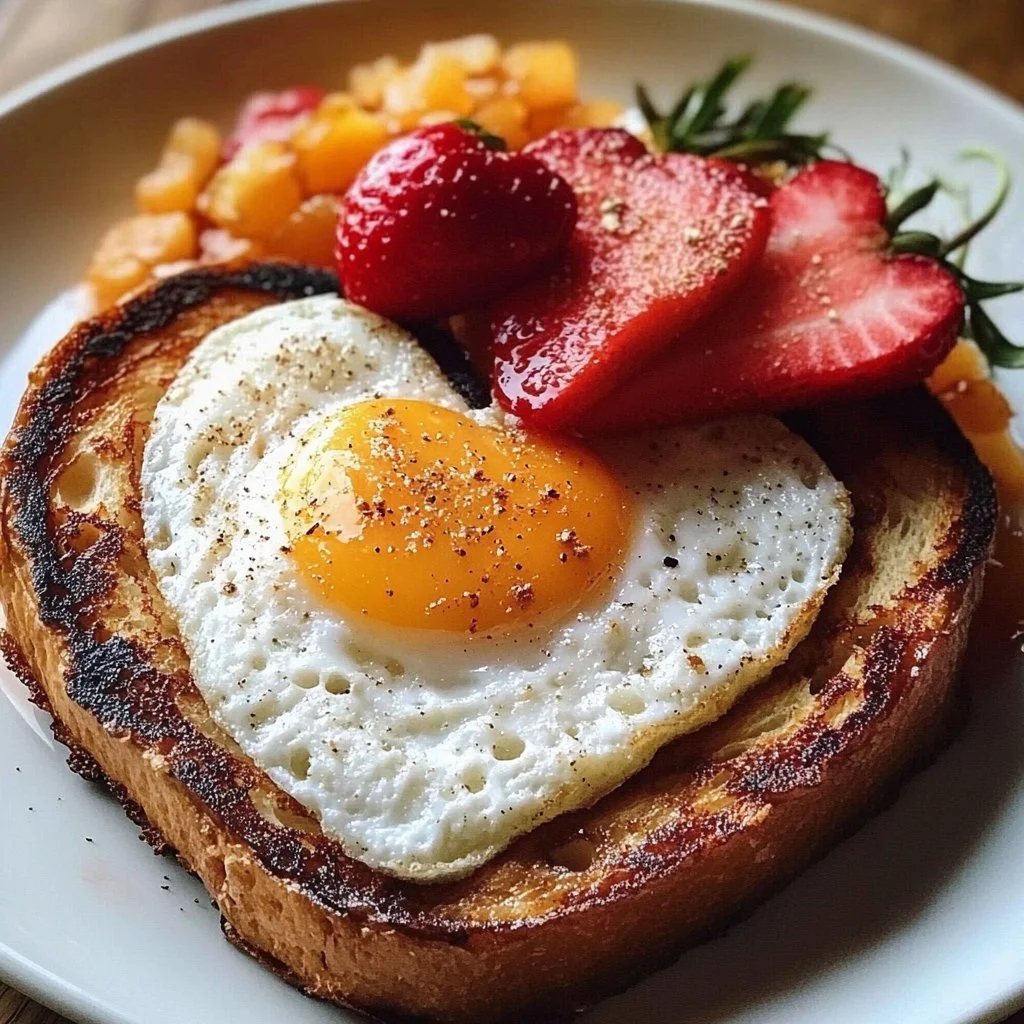 Heart-Shaped Valentine's Day Breakfast