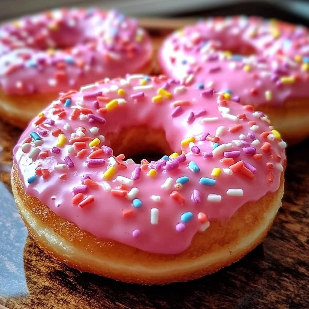Delicious homemade donuts decorated for Valentine's Day celebration