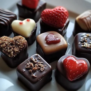 Homemade Valentine's Box of Chocolates filled with assorted treats.