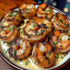 Delicious Honey Lime Shrimp Bites appetizer on a plate