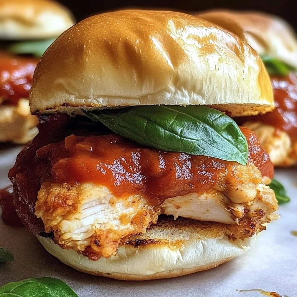 Delicious Italian Chicken Sandwiches with fresh ingredients and savory flavors