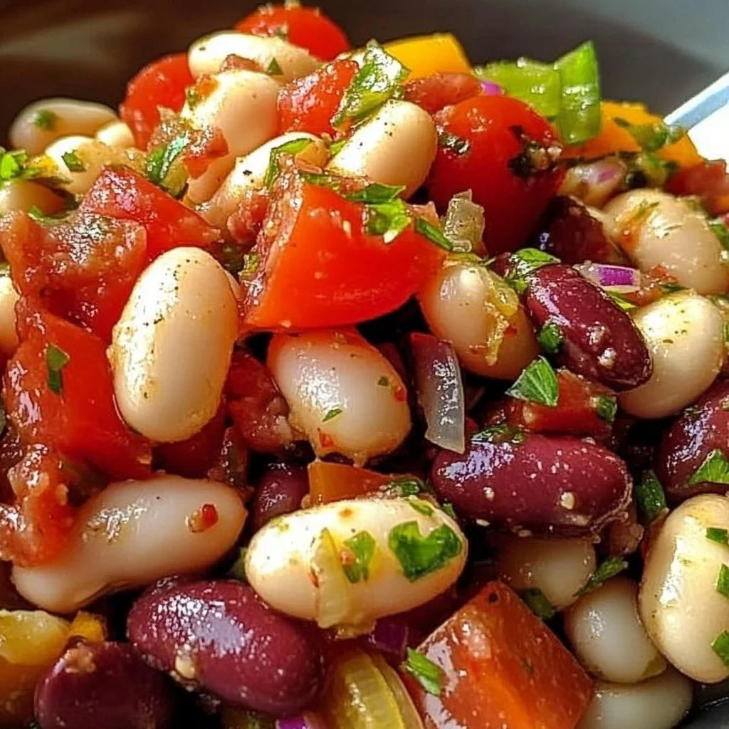 Italian Grinder Bean Salad featuring fresh ingredients