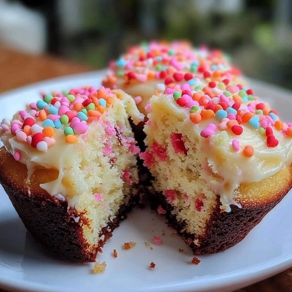 Assorted mini cakes decorated for Valentine's Day gift ideas