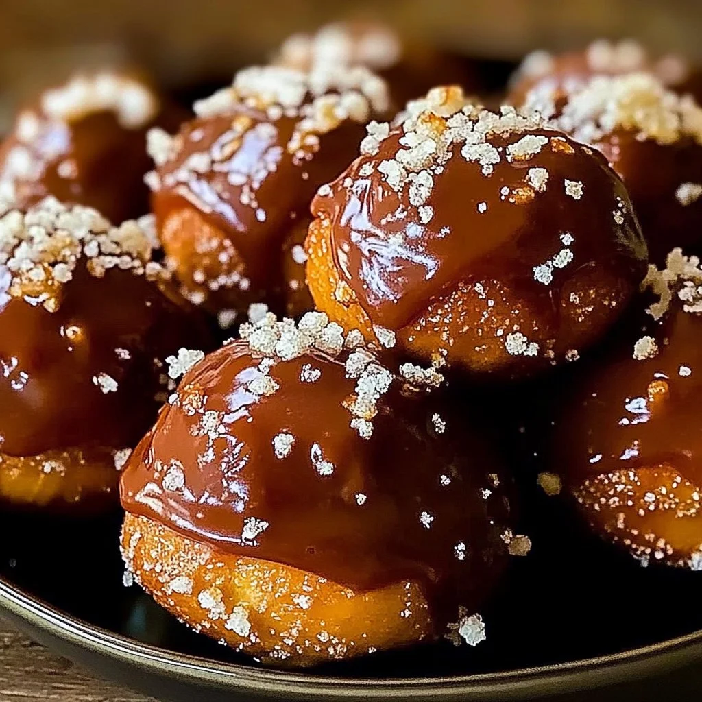 No-Bake Salted Caramel Pretzel Bites