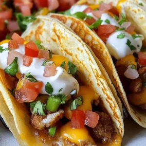 Delicious pancake breakfast tacos with various toppings and fillings