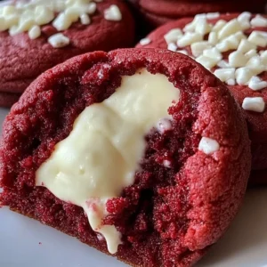 Delicious Red Velvet Valentine Cookies on a plate, perfect for celebrating love.