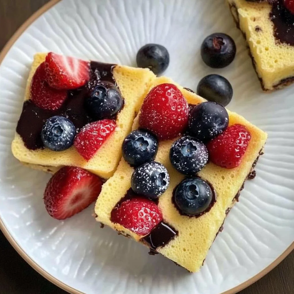 Sheet Pan Pancakes with Fruit and Chocolate Recipe