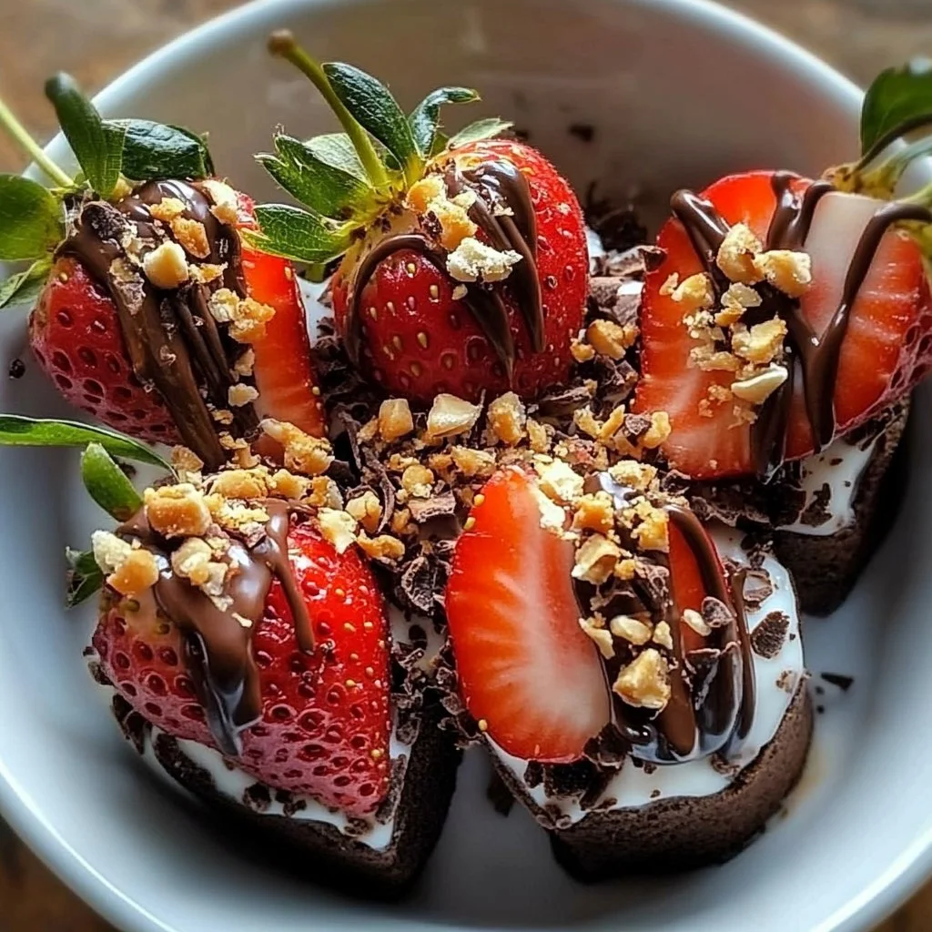 Strawberry Chocolate Yogurt Treats