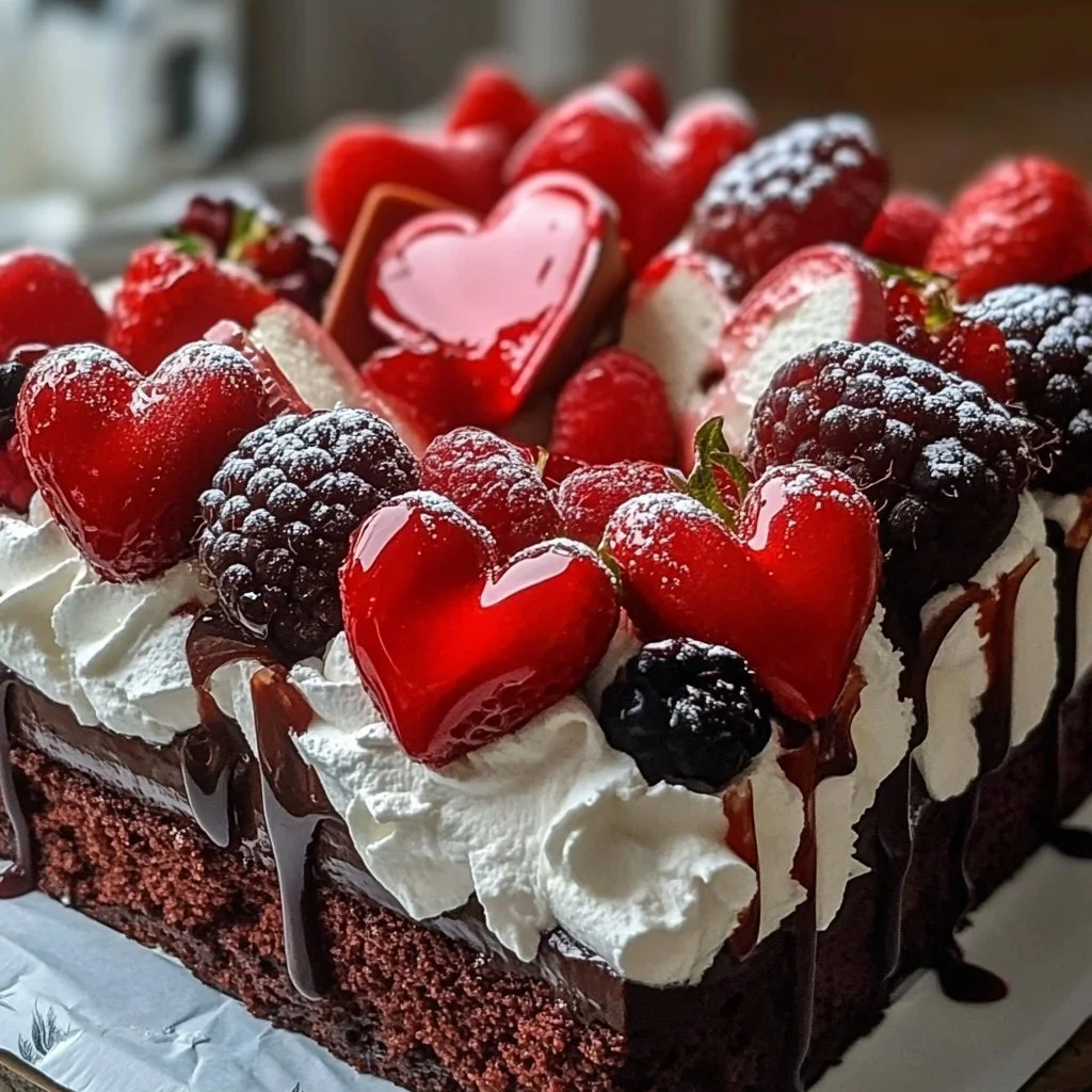 A beautifully arranged DIY dessert box filled with sweet treats for Valentine's Day