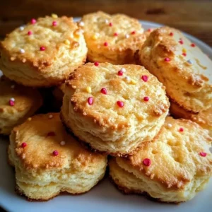 Heart-shaped Valentine Biscuits decorated with icing and sprinkles