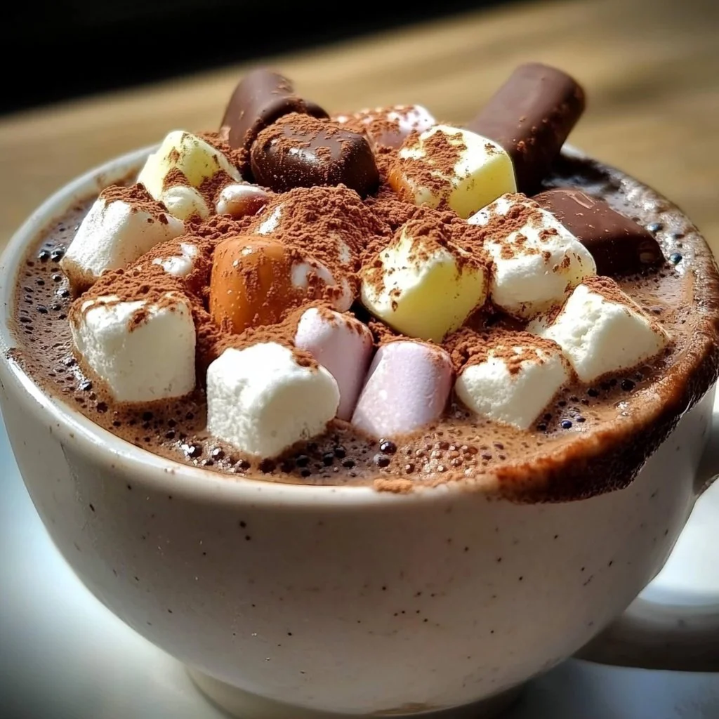 Valentine Hot Chocolate Bar with toppings and heart-shaped decorations