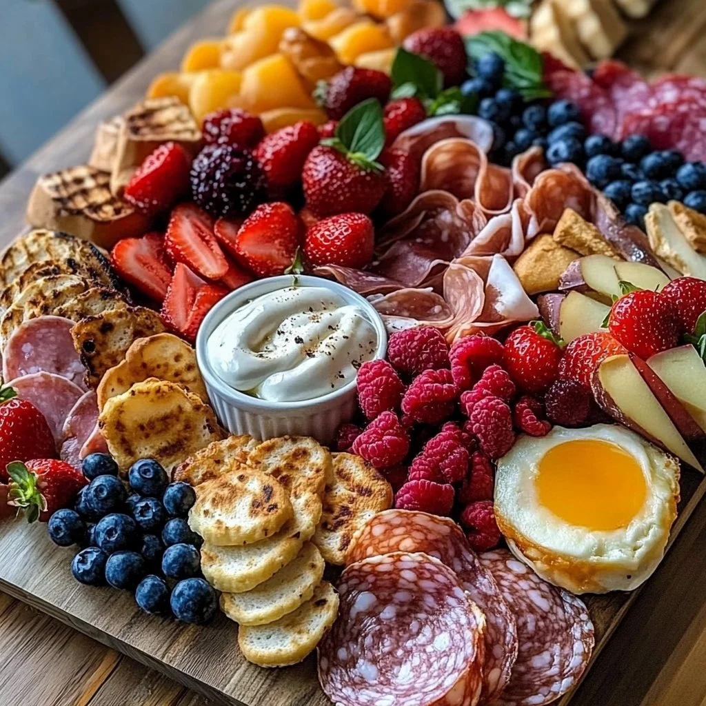 Valentine's Breakfast Charcuterie Board