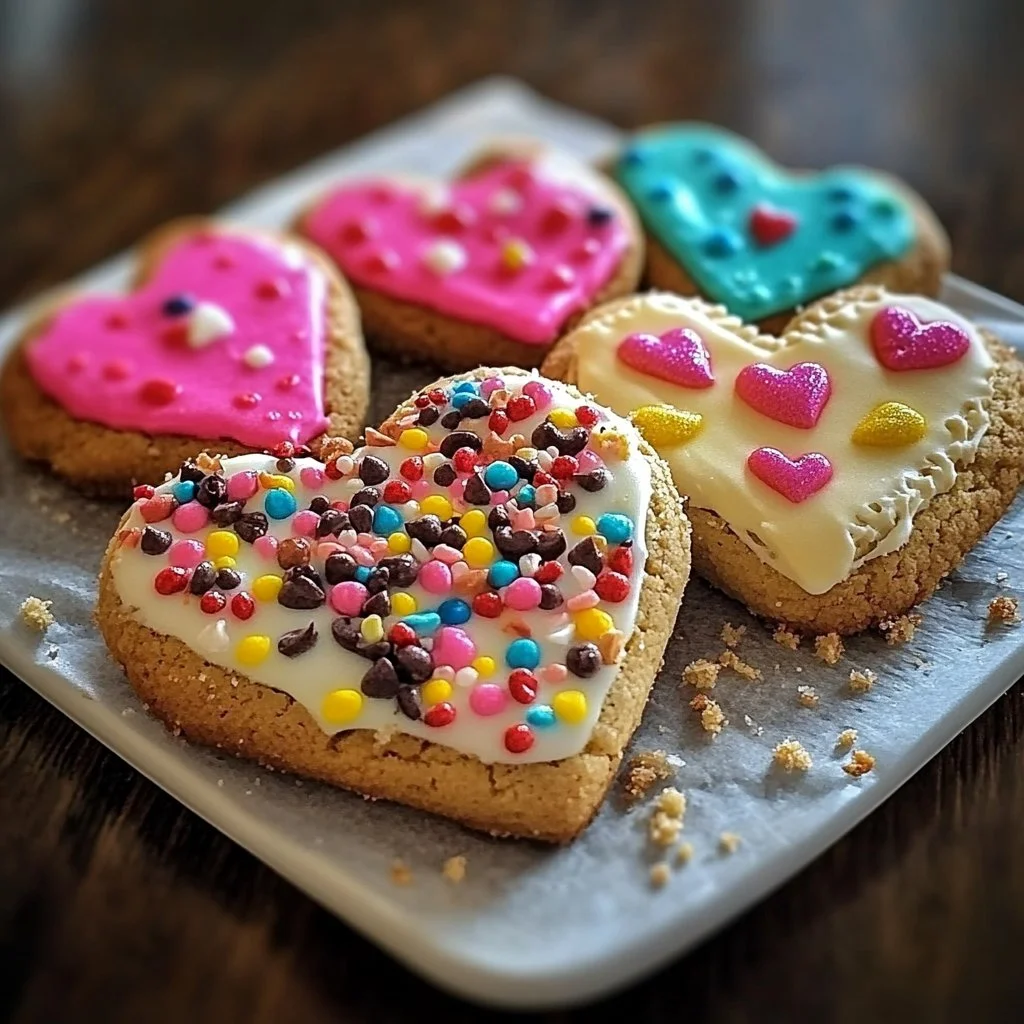 Beautifully decorated Valentine's cookies for romantic celebrations.