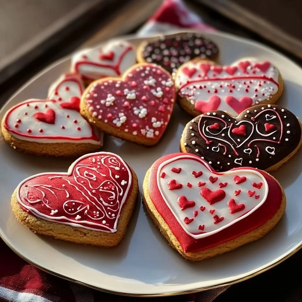 Beautifully decorated Valentine's Cookie sets for gifting and sharing love.