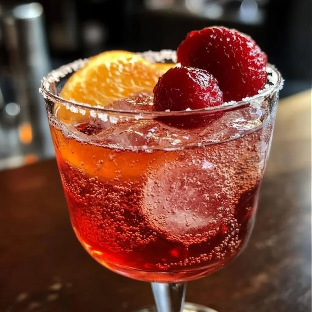 Selection of Valentine's Day cocktails served in elegant glasses