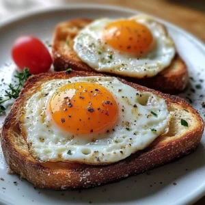 Heart-shaped Valentine's Day Eggs on Toast with colorful garnishes.