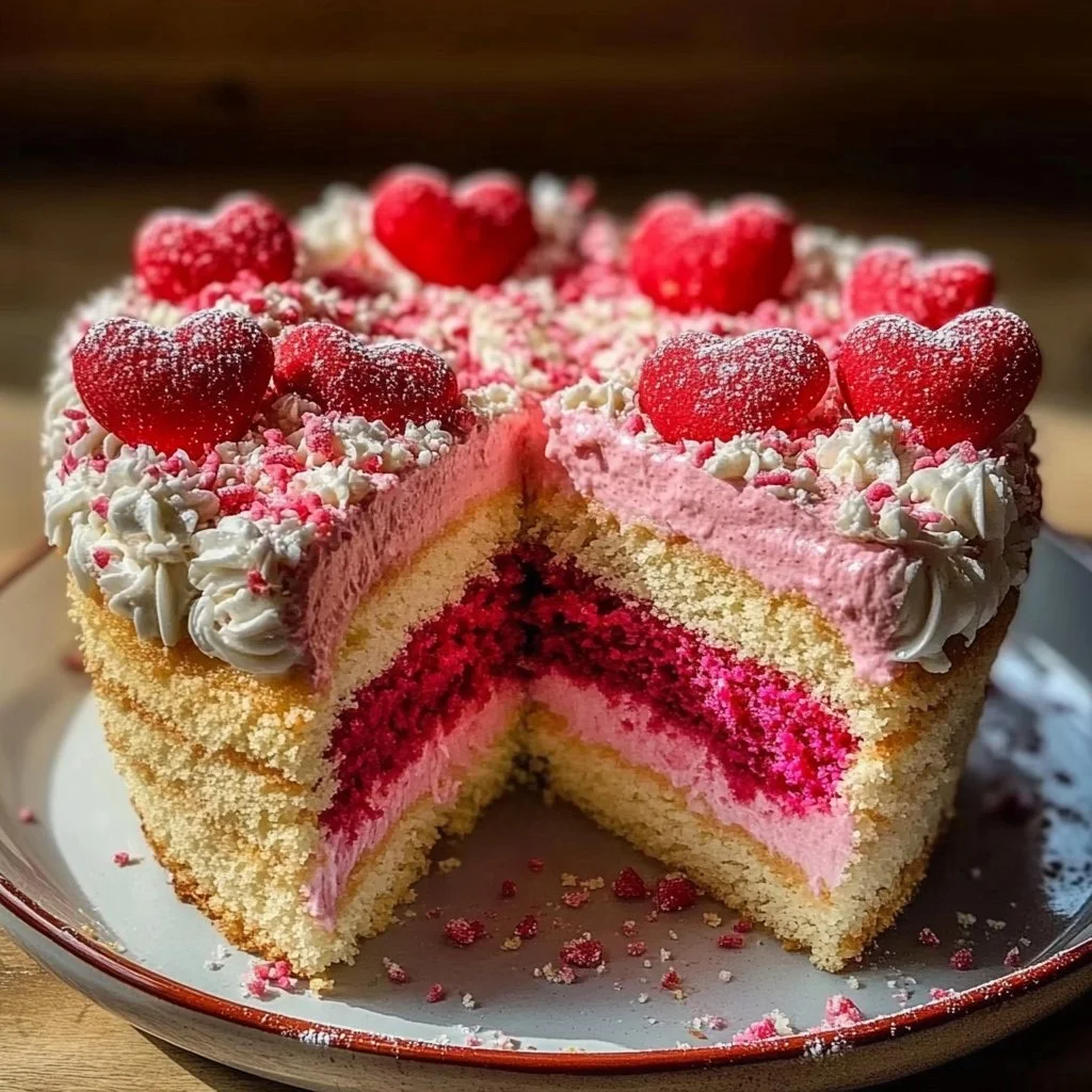 Delicious heart-shaped cakes for Valentine's Day celebration